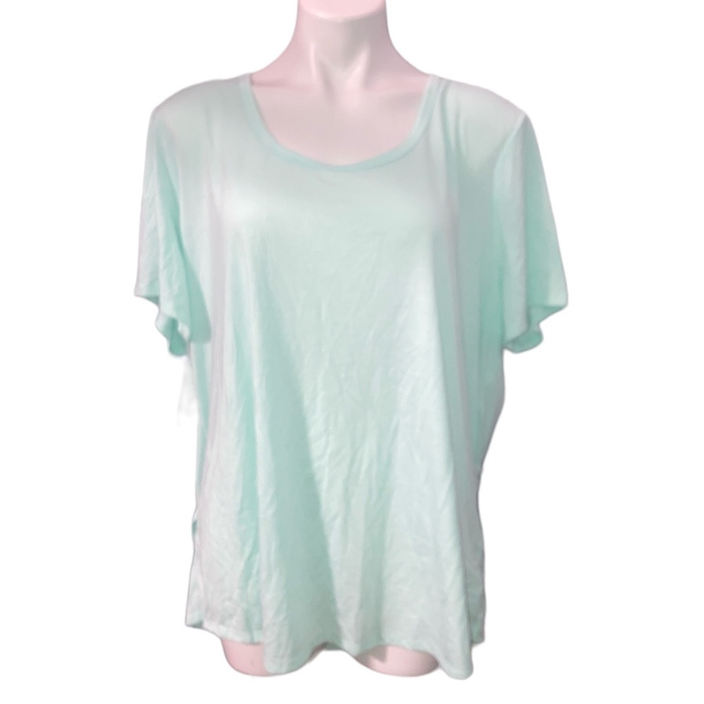 OLD Navy NWT Go Dry Women’s 2X Plus Seafoam Green Top Activewear Open Back